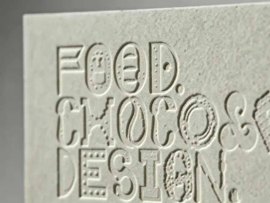 Blind embossing effect on luxury beauty box packaging